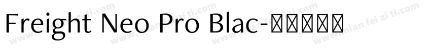 Freight Neo Pro Blac字体转换